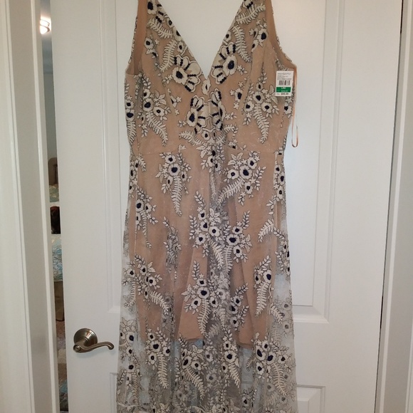 Dress The Population Audrey Embroidered Midi Dress - Picture 3 of 5